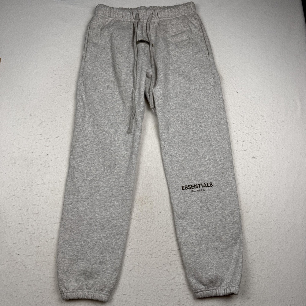Fear Of God Essentials Jogger Pants Mens Medium Gray Sweatpants Drawstring